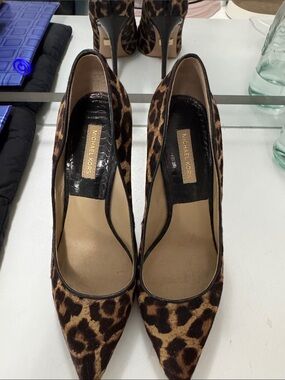 Michael Kors Leopard-Print Pointed-Toe Stiletto Pumps